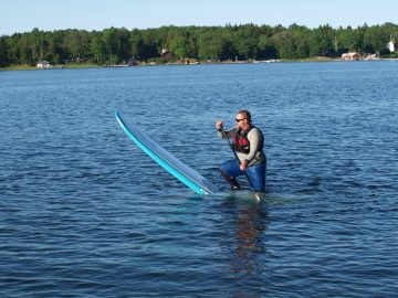 Alex på SUP bärda 