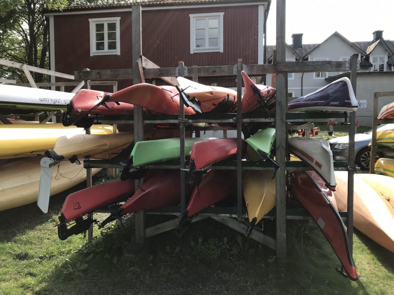 Kajaker på stället