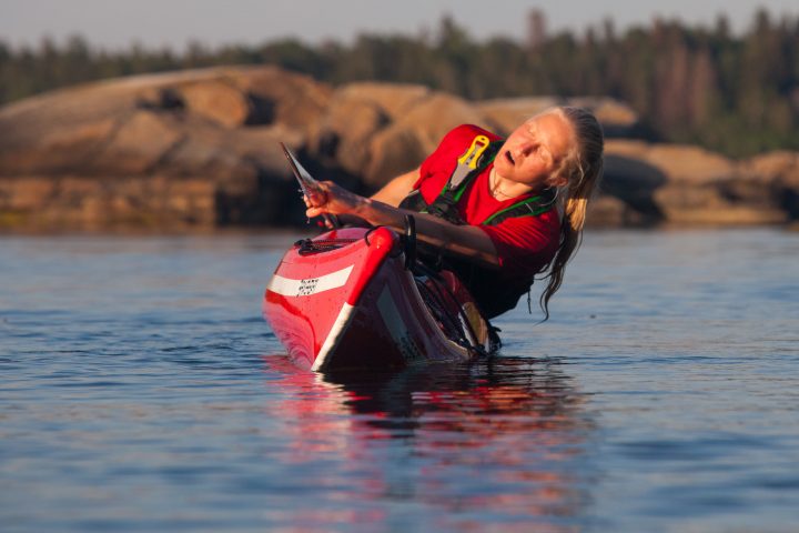 kajak som välter